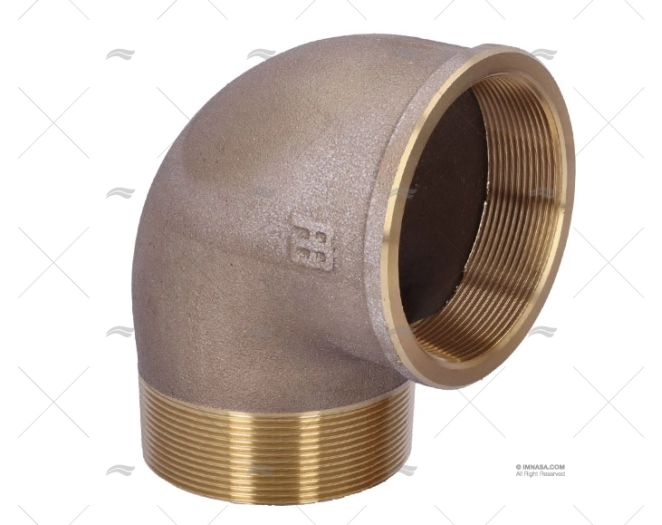 BRONZE ELBOW JOINT M-H 90º 3''