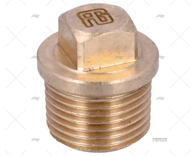 NUT PLUG IN BRONZE MALE 3/8'' GUIDI