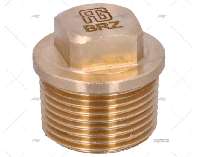 NUT PLUG IN BRONZE MALE 3/4'' GUIDI