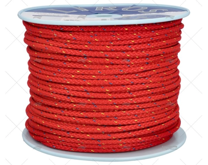 CORDAGE LIROS NAUTIC 08mm ROUGE 200m LIROS