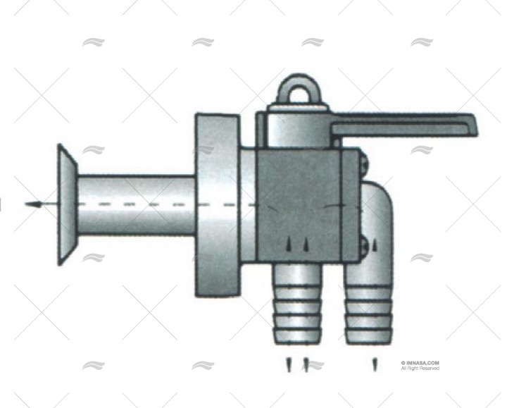 ENSEMBLE PC VANNE 1-1/2" SORTIE 90º FORESPAR