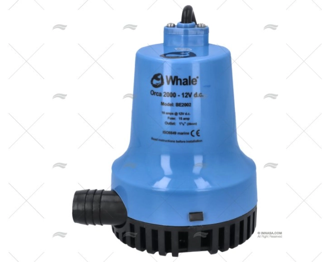 BOMBA WHALE ORCA ELEC. 12V 2000GPH WHALE