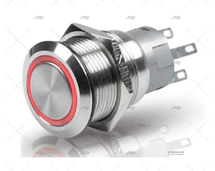 INTERRUPTOR ON-OFF 12V COM LED VERMELHO BEP