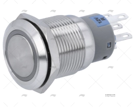 INTERRUPTOR MOMENTANEO 12V COM LED VERME