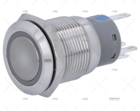 INTERRUPTOR MOMENTANEO 24V COM LED VERME BEP