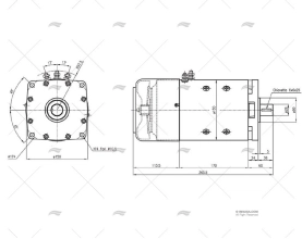 MOTOR 24V 2000W WINDLASS TITAN CIMA 1915