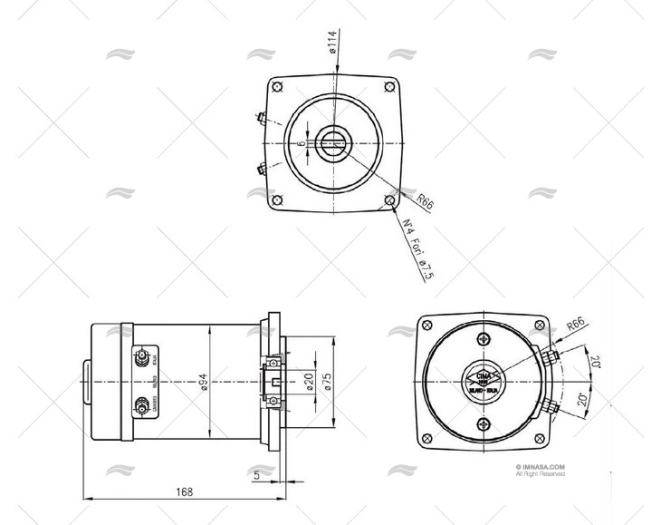 MOTOR 24V  700W MOLINETE PROJECT X2 CIMA 1915