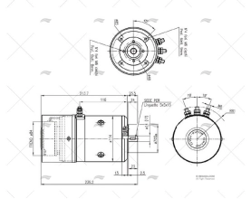 MOTEUR COLLIER B14/70 12V 700W 3T-14mm CIMA 1915