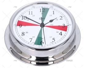 RELOJ HORARIO CROMADO 130mm BARIGO