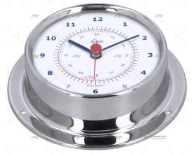 STAINLESS STEEL CLOCK 85mm BARIGO