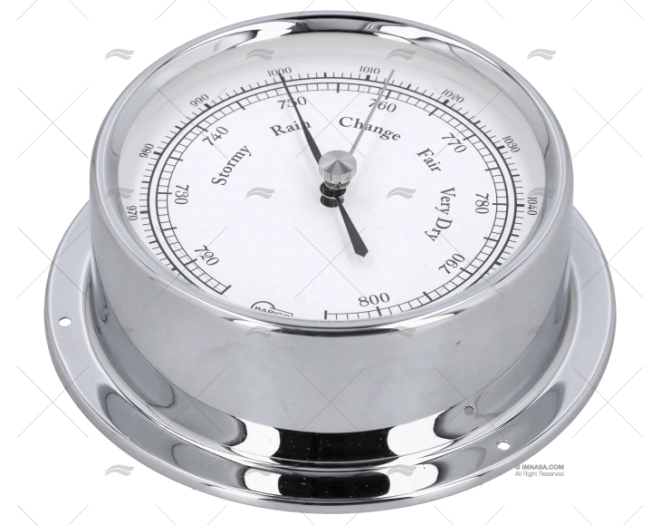 CHROMED BAROMETER 120mm BARIGO