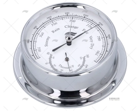 CHROMED BAROMETER-THERMOMETER 120mm IMNASA