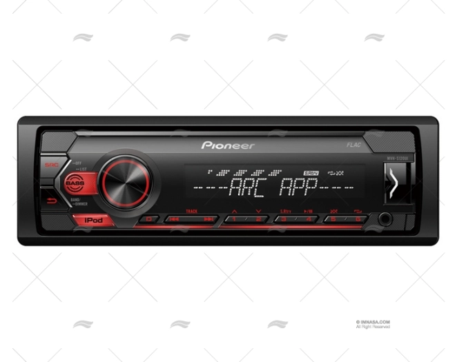 RADIO PIONEER MVHS120UI RD MP3 USB IPH PIONEER