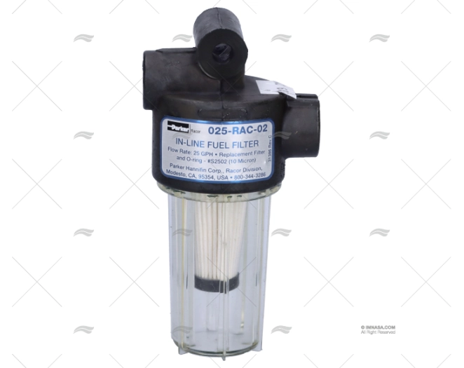 FILTRO FUEL S/AGUA GASOL 95L/H <50HP