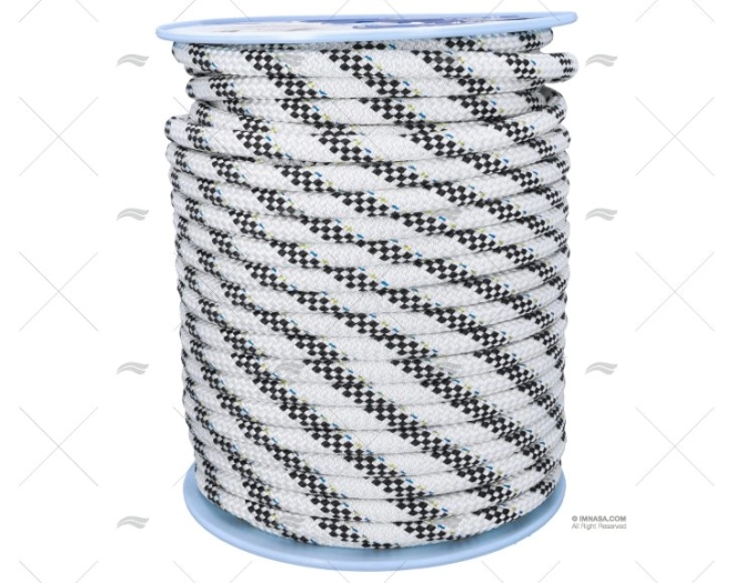 HERCULES ROPE 16mm WHITE/BLACK 100m LIROS