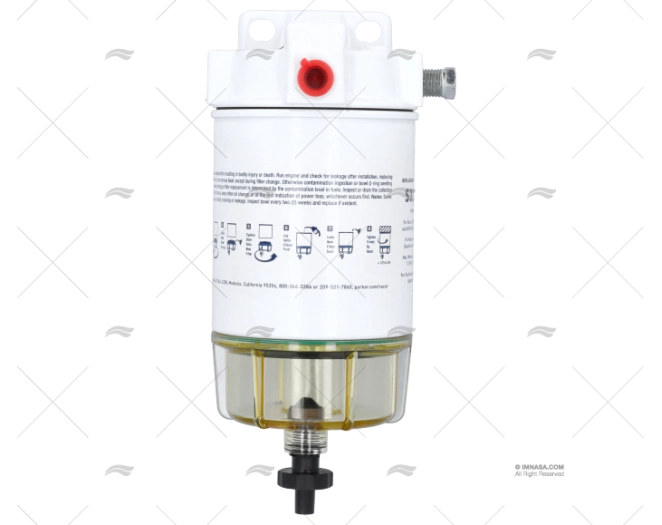 FILTRO FUEL S/AGUA GASOL 227L/H 50<150CV RACOR