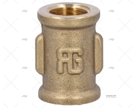 BRASS COUPLER FEMALE-FEMALE 1/4'