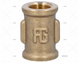 BRASS COUPLER FEMALE-FEMALE 3/8'