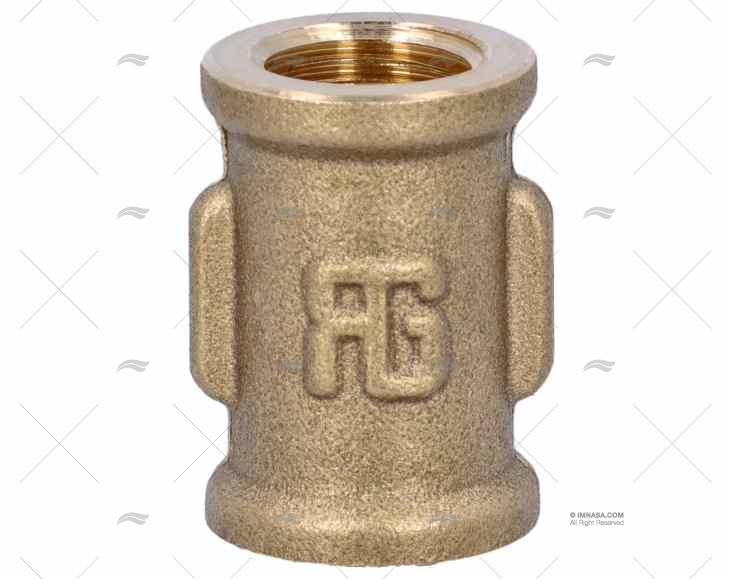 BRASS COUPLER FEMALE-FEMALE 3/8' GUIDI