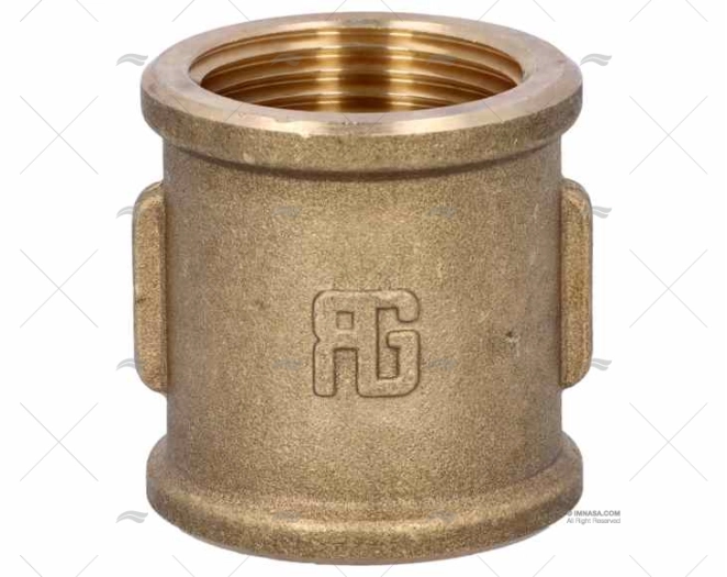 BRASS COUPLER FEMALE-FEMALE 3/4'