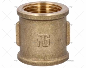 BRASS COUPLER FEMALE-FEMALE 3/4'