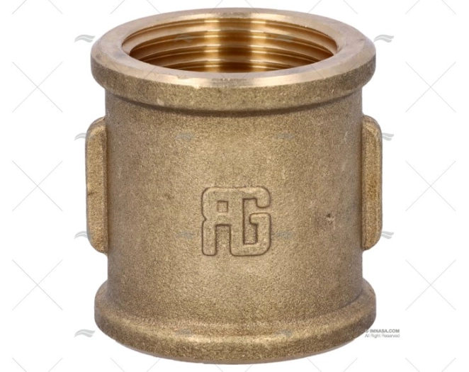 BRASS COUPLER FEMALE-FEMALE 1'