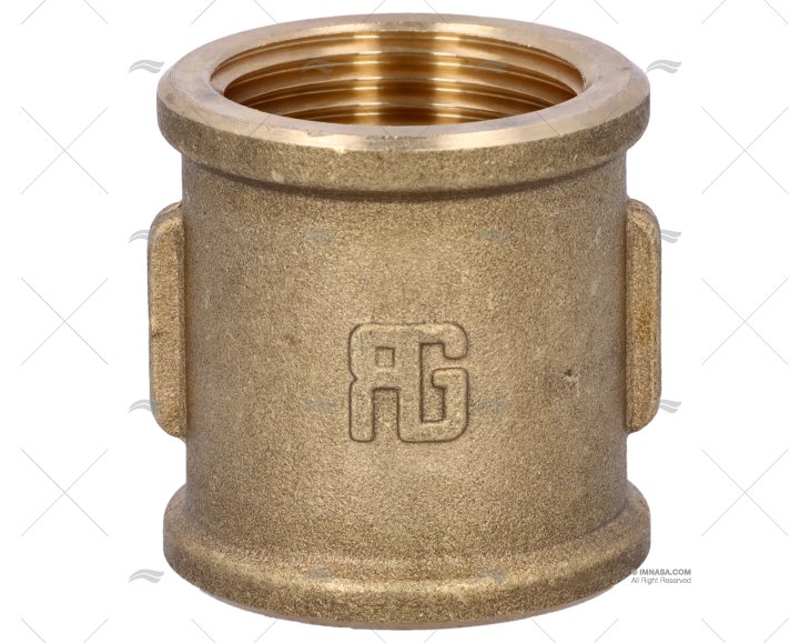 BRASS COUPLER FEMALE-FEMALE 1' GUIDI