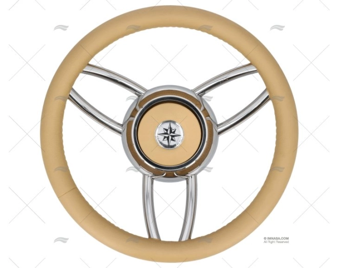 STEERING WHEEL T26A BEIGE 350mm SAVORETTI ARMANDO