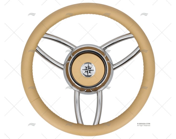 STEERING WHEEL T26A BEIGE 350mm SAVORETTI ARMANDO