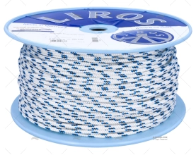 HALYARD ALLROUND 06mm WHITE/BLUE 200m LIROS