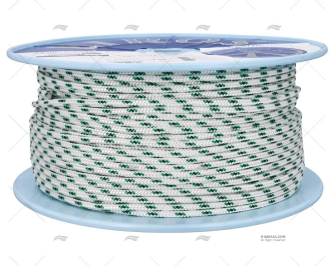 HALYARD ALLROUND 06mm WHITE/GREEN 200m LIROS