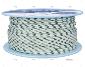 HALYARD ALLROUND 06mm WHITE/GREEN 200m LIROS