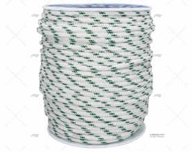 HALYARD ALLROUND 10mm WHITE/GREEN 200m LIROS