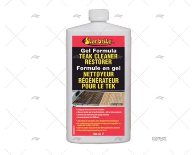 GEL FORMULA TEAK CLEANER/RESTORER 1000ml STAR BRITE