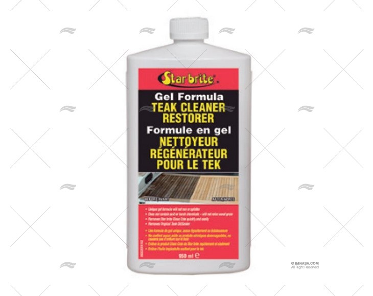 GEL FORMULA TEAK CLEANER/RESTORER 1000ml STAR BRITE