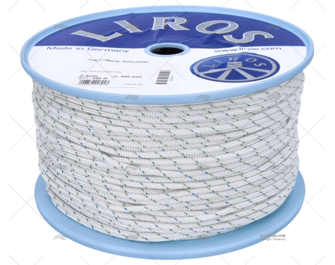 CORDAGE TOP-CRUISING 04MM BLANC 250MTS LIROS