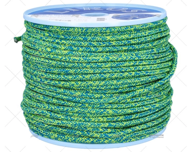 CORDAGE MAGIC SPEED 5mm JAUNE FLUO-BLEU LIROS