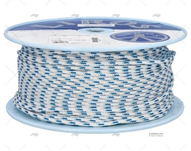 CORDAGE TOP-CRUISING 06mm BLANC/BLEU 200 LIROS