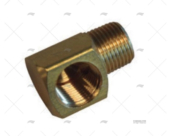 RACORD COTOVELO LATÃO 1/4' NPT