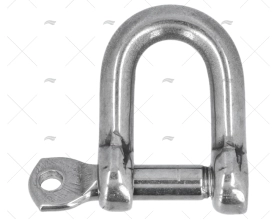 SHACKLE 'D'  6mm S.S.316