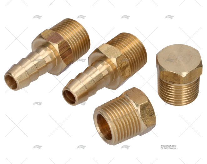 BRASS FITTING PLUGS MOUNTING HEAD