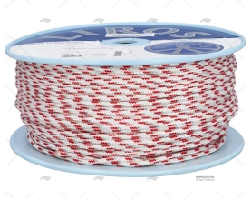 CORDAGE TOP-CRUISING 06mm BLANC/ROUGE 20 LIROS