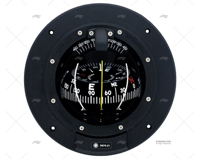 COMPASSES FRONTAL 152mm BLACK R100 AUTONAUTIC INSTRUMENTAL