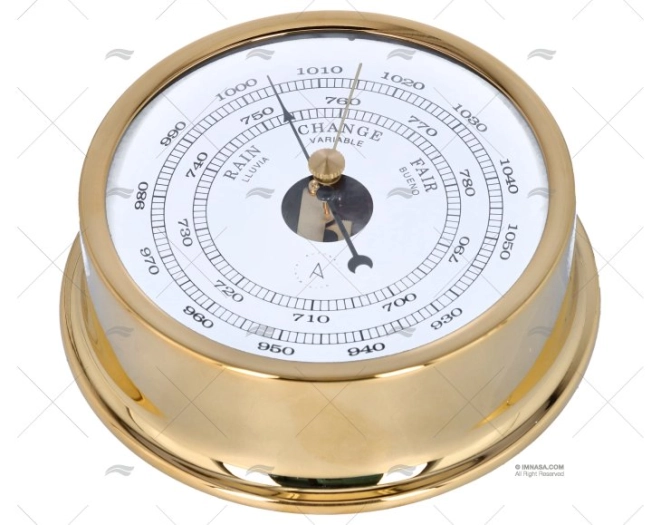 BAROMETER CHROMED 120mm DIAL 95mm AUTONAUTIC INSTRUMENTAL