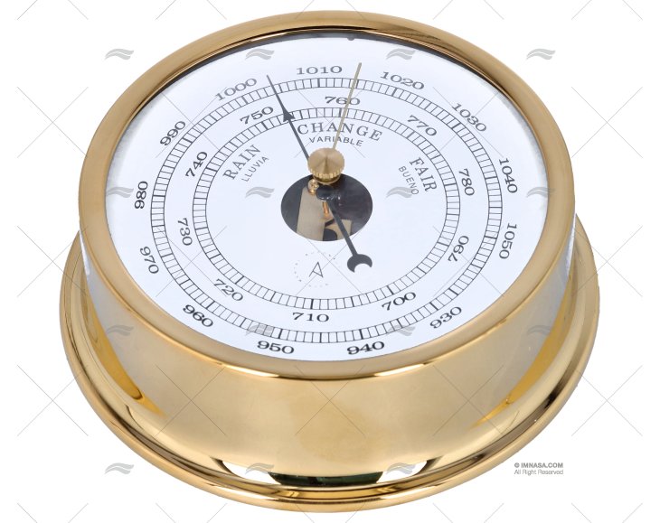 BAROMETER CHROMED 120mm DIAL 95mm AUTONAUTIC INSTRUMENTAL