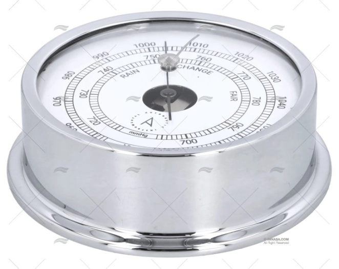 BAROMETER CHROMED 120mm DIAL 95mm AUTONAUTIC INSTRUMENTAL