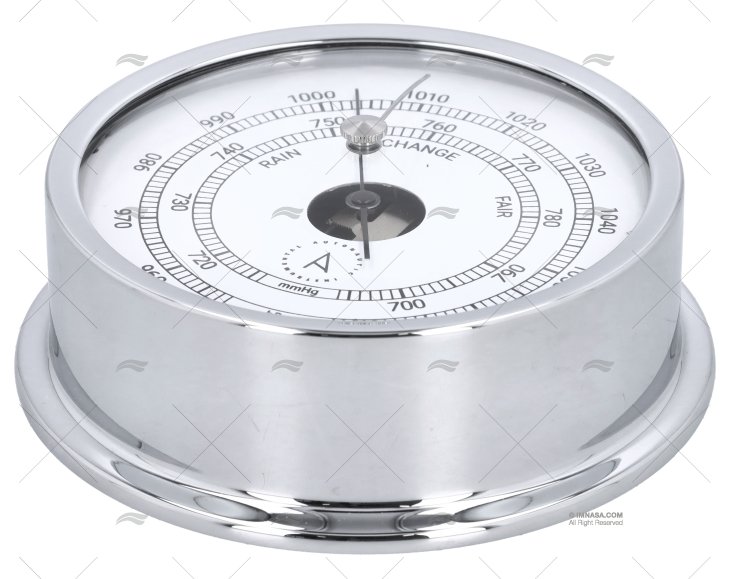 BAROMETER CHROMED 120mm DIAL 95mm AUTONAUTIC INSTRUMENTAL