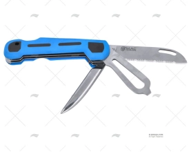 CUCHILLO SKIPPER MULT BLU 19-H6,5CM MAC COLTELLERIE