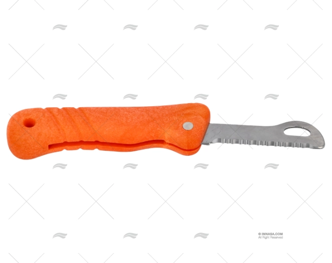 ORANGE FLOATING KNIFE WITH ROUND END MAC COLTELLERIE