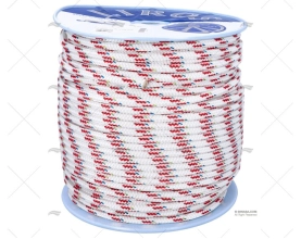 CORDAGE TOP-CRUISING 10mm BLANC/ROUGE 20 LIROS